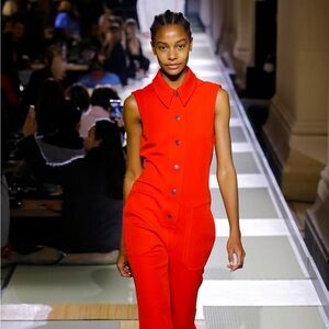 Red jumpsuit h&m studio